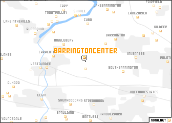 map of Barrington Center