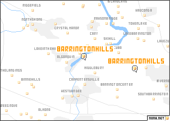 map of Barrington Hills