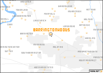 map of Barrington Woods