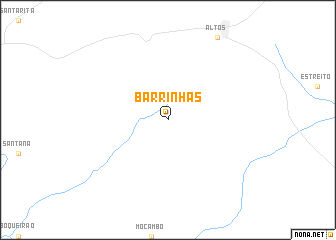 map of Barrinhas