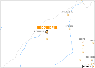 map of Barrio Azul