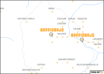 map of Barrio Bajo