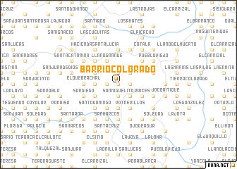 map of Barrio Colorado