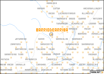 map of Barrio de Arriba