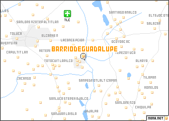 map of Barrio de Guadalupe