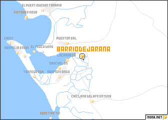 map of Barrio de Jarana