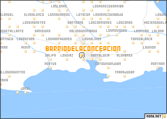 map of Barrio de la Concepción