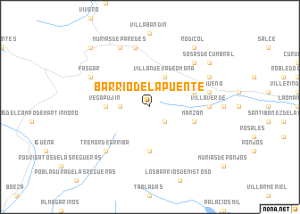 map of Barrio de la Puente