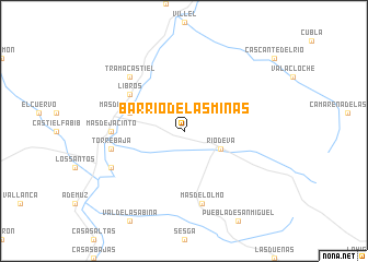 map of Barrio de las Minas