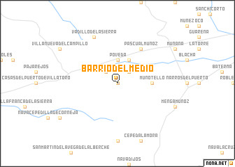 map of Barrio del Medio