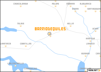 map of Barrio de Quiles