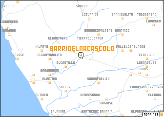 map of Barrio El Nacascolo