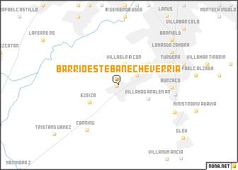 map of Barrio Esteban Echeverría