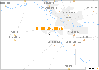 map of Barrio Flores