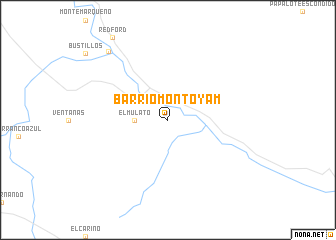 map of Barrio Montoyam