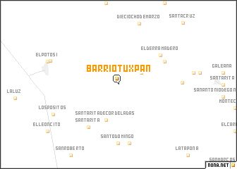 map of Barrio Tuxpan