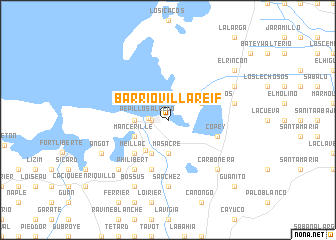 map of Barrio Villa Reif