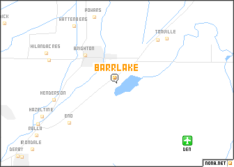 map of Barr Lake