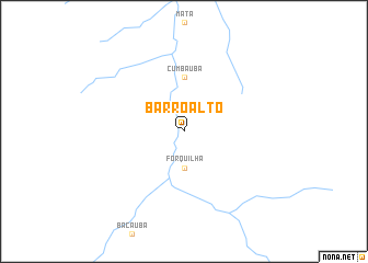 map of Barro Alto