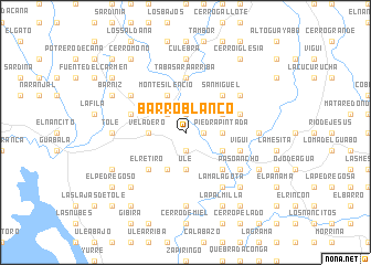 map of Barro Blanco