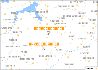 map of Barroca da Onça