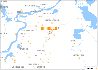 map of Barroca