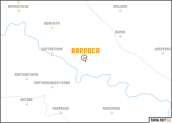 map of Barroca