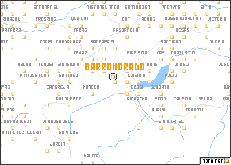 map of Barro Morado