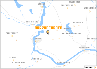 map of Barron Corner