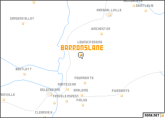 map of Barrons Lane