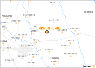 map of Barrontown