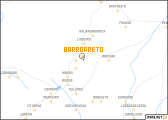 map of Barro Prêto