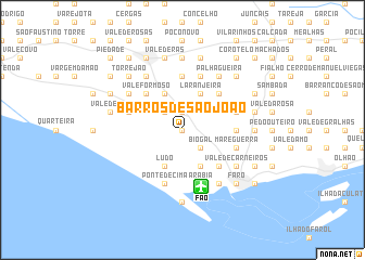 map of Barros de São João