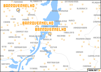 map of Barro Vermelho
