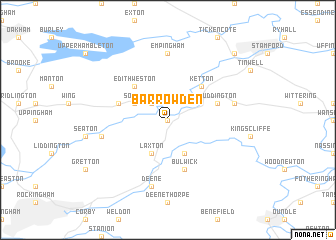 map of Barrowden