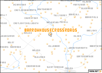 map of Barrowhouse Cross Roads