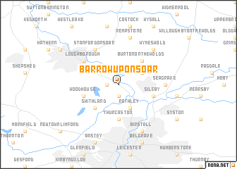 map of Barrow upon Soar