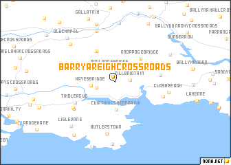 map of Barryareigh Cross Roads