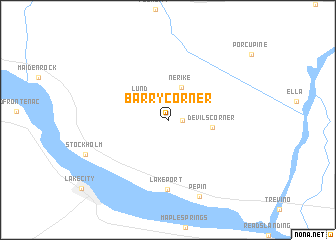 map of Barry Corner