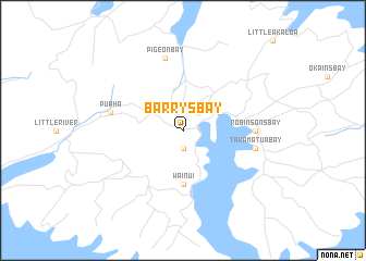 map of Barrys Bay