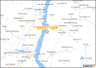 map of Barrytown