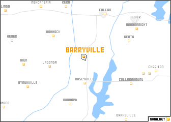map of Barryville