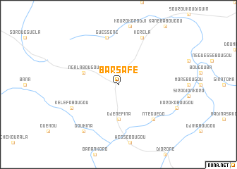 map of Barsafé