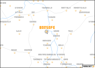 map of Barsafé