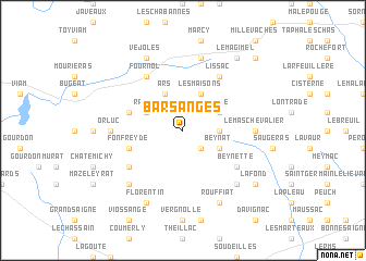 map of Barsanges