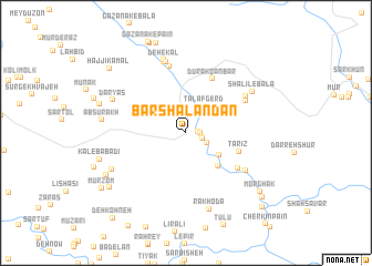 map of Barshalāndān