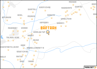 map of Barţa‘ah