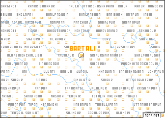 map of Bartali