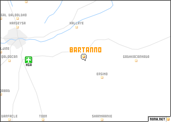 map of Bartanno