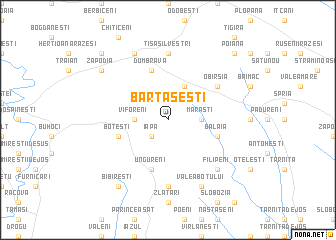 map of Bărtăşeşti